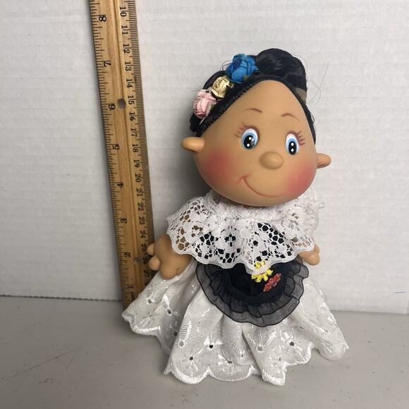 Mexican Doll Pituka Veracruzana Traditional Folk Muñeca Handmade Mexico - Picture 11 of 16